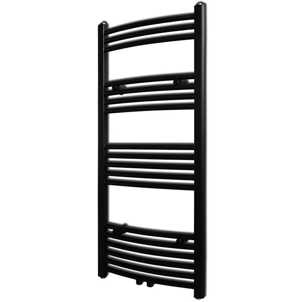 Vidaxx Kühlerhandtuchregal 500x1160 mm schwarz gebogen