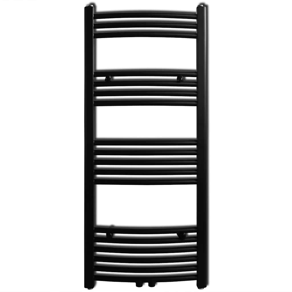 Vidaxx Kühlerhandtuchregal 500x1160 mm schwarz gebogen