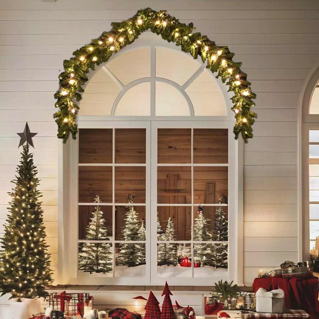 VidaXL Weihnachtsgirlande mit LED-Lichtern, 5 m