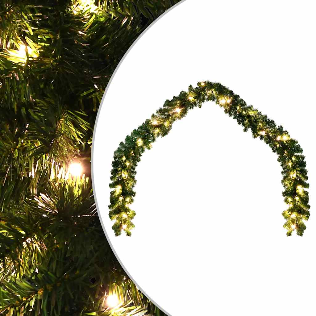 VidaXL Weihnachtsgirlande mit LED-Lichtern, 10 m