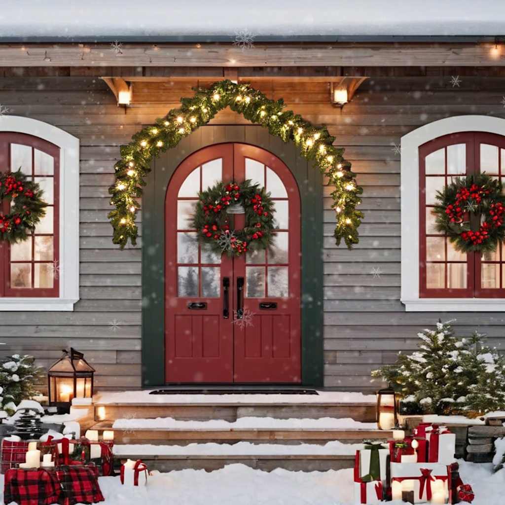VidaXL Weihnachtsgirlande mit LED-Lichtern, 10 m
