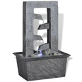 VidaXL Zimmerbrunnen mit LED-Beleuchtung, Polyresin