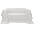 VidaXL Sofabezug aus Mikrofaser-Veloursleder, cremefarben, 140 x 210 cm