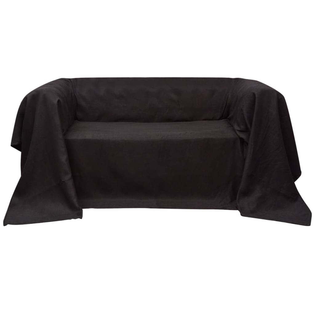 VidaXL Sofabezug 270x350 cm Mikrofaser braun