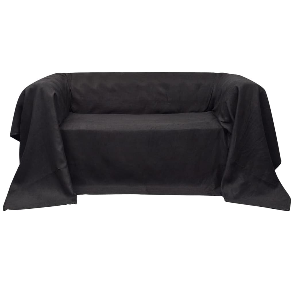 VidaXL Sofabezug 140x210 cm Mikrofaser Anthrazit