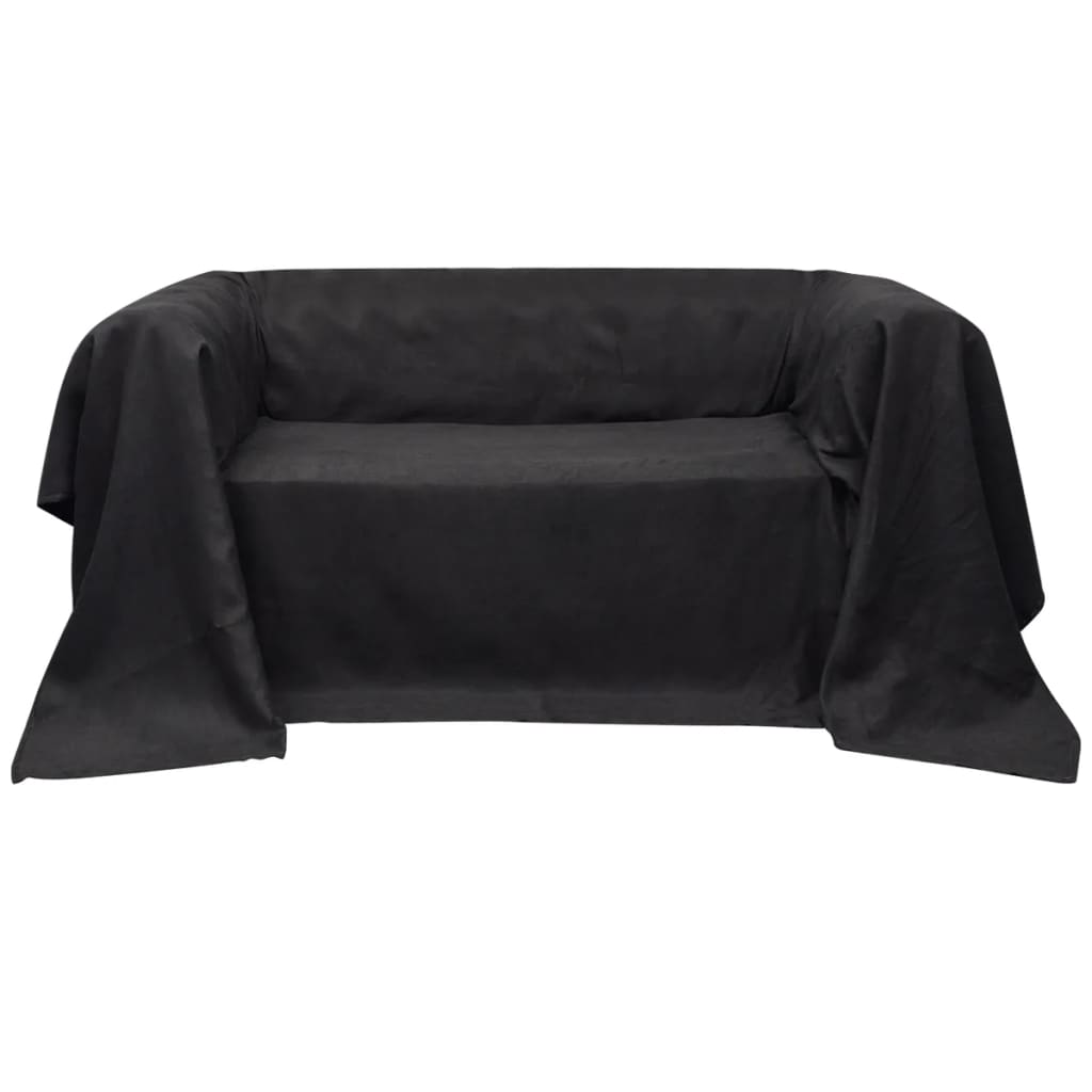 VidaXL Sofabezug 210x280 cm Microsuede Anthrazit