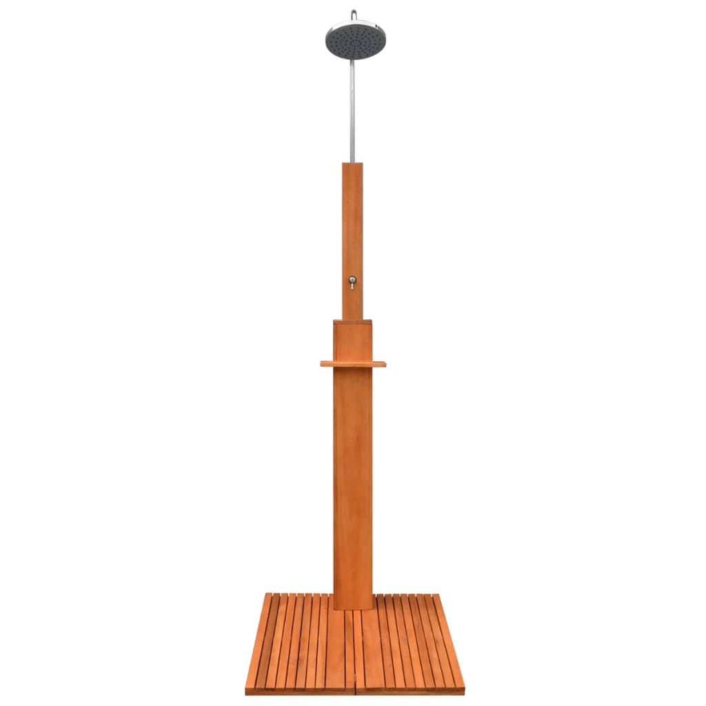 VidaXL Outdoor Dusche Eukalyptus Holz und Stahl