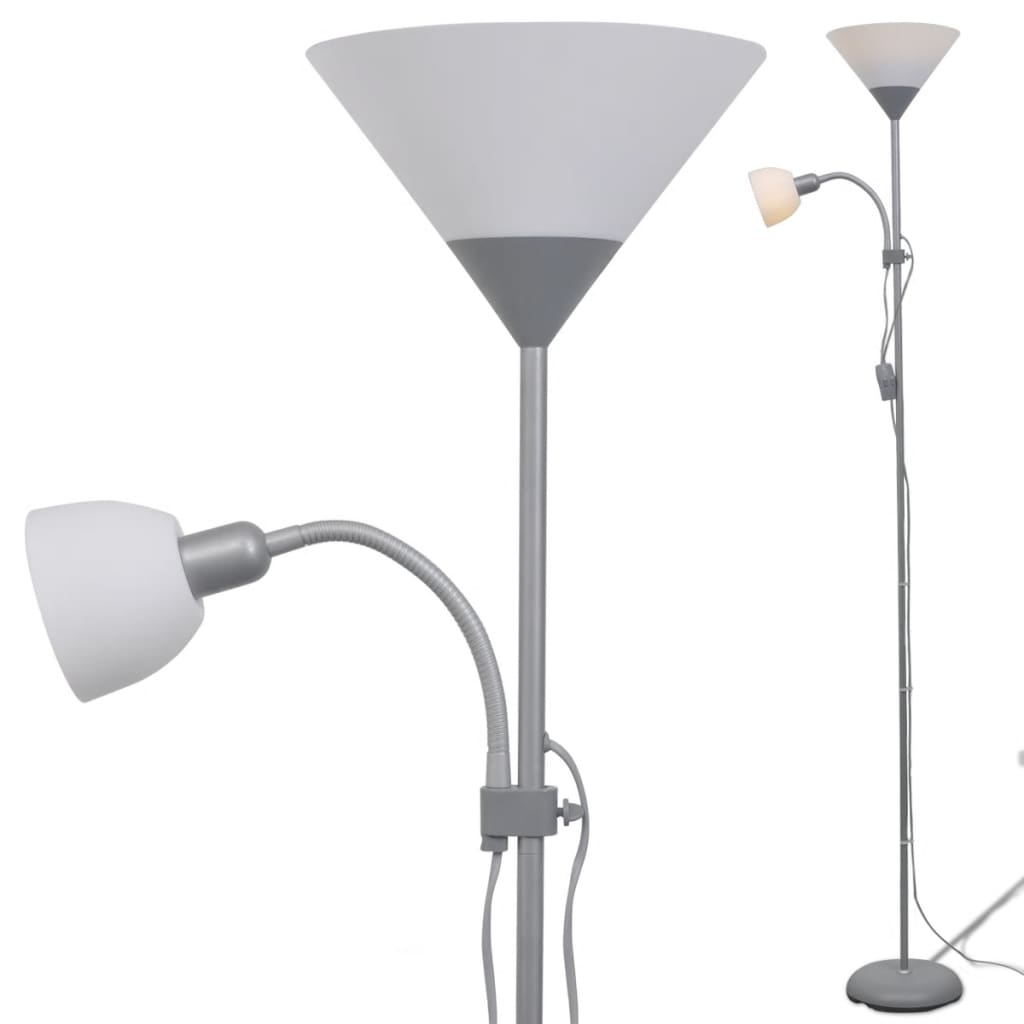 VidaXL Stehlampe Grau