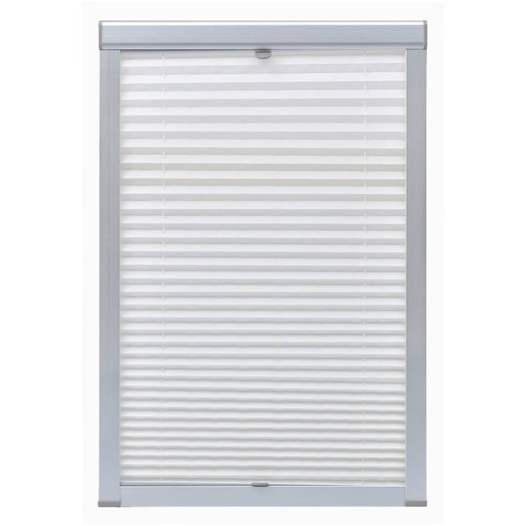 VidaXL Rollo, plissiert, weiß, 104