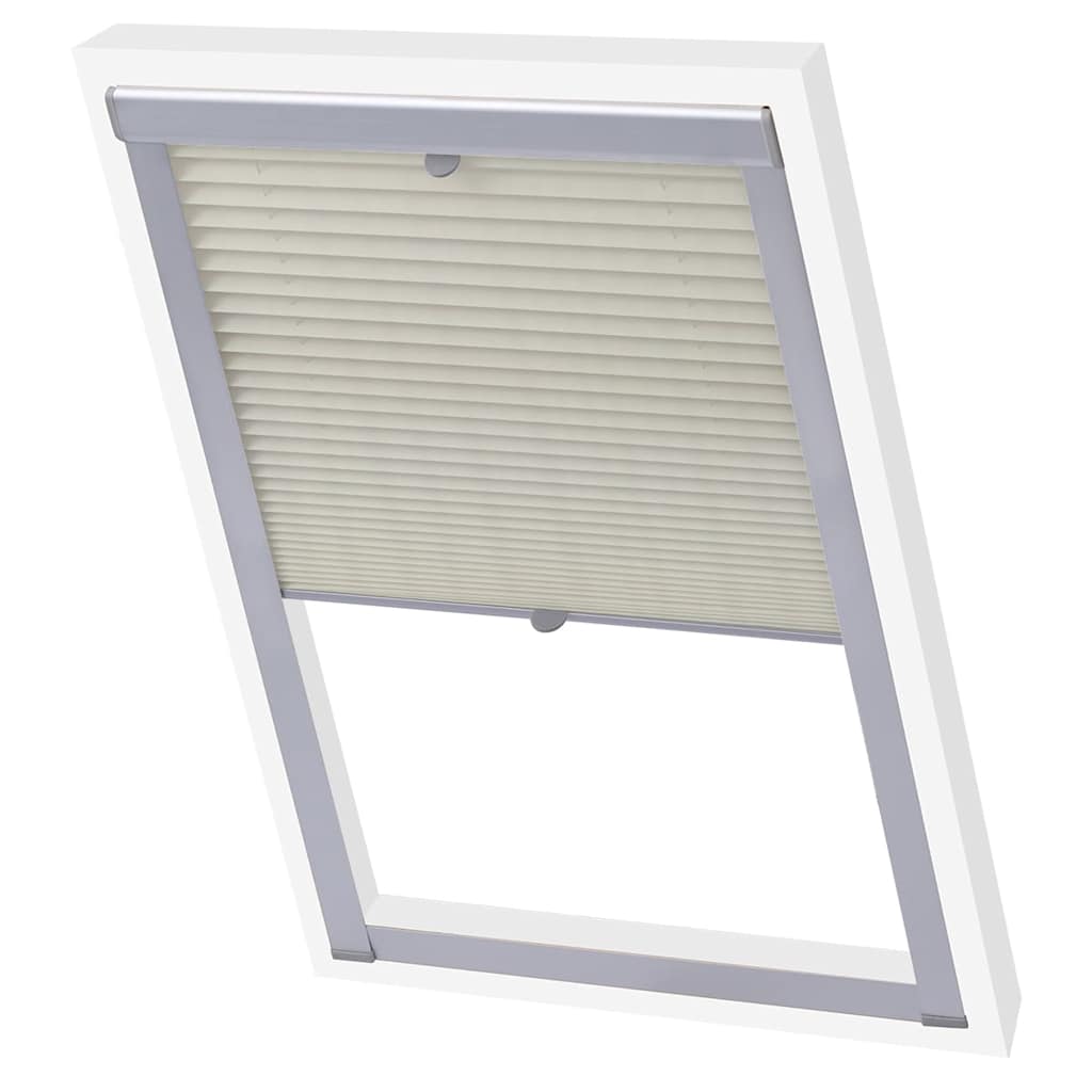 VidaXL Plissee-Rollo Creme S08 608