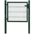 Vidaxl poort 100x100 cm staal groen