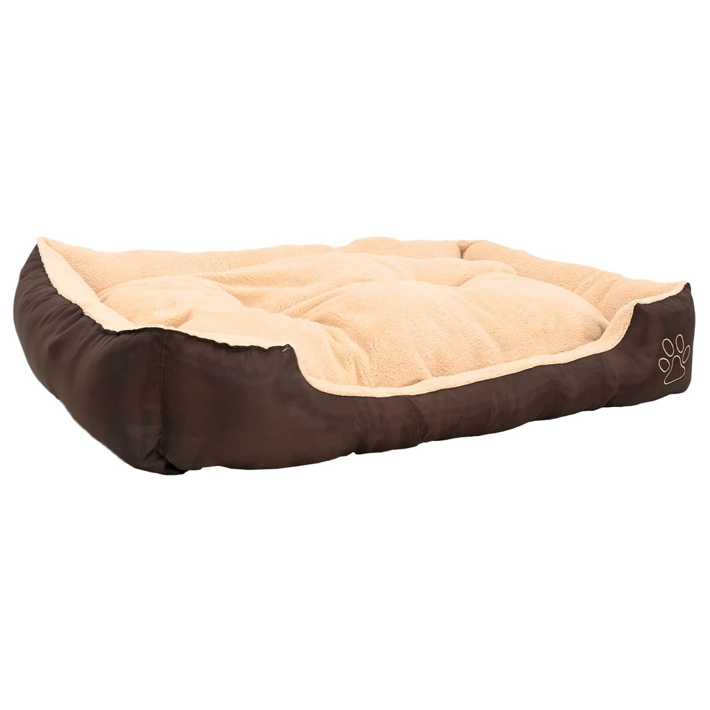 Vidaxl hondenbed bruin en beige xxl