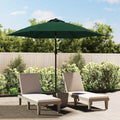 Vidaxl zweefparasol met led 3,5 m groen