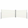 Vidaxl windscherm uittrekbaar 160x600 cm crème