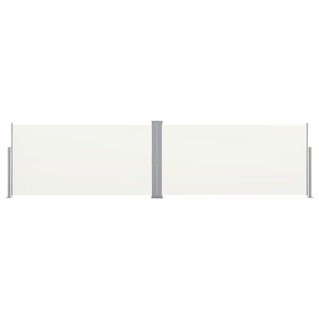 Vidaxl windscherm uittrekbaar 160x600 cm crème