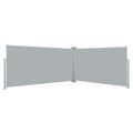 Vidaxl windscherm uittrekbaar 160x600 cm grijs