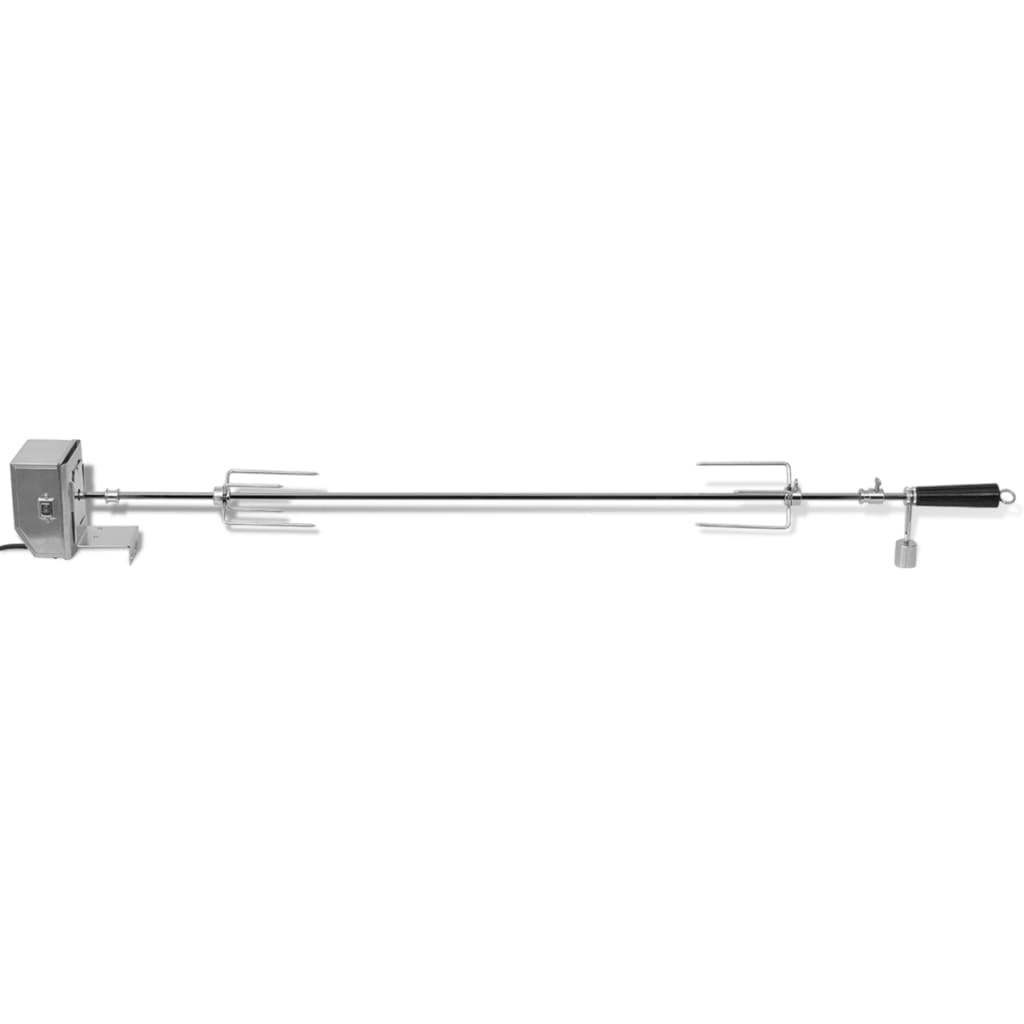 VidaXL Grillspieß mit Profimotor, Stahl, 1200 mm