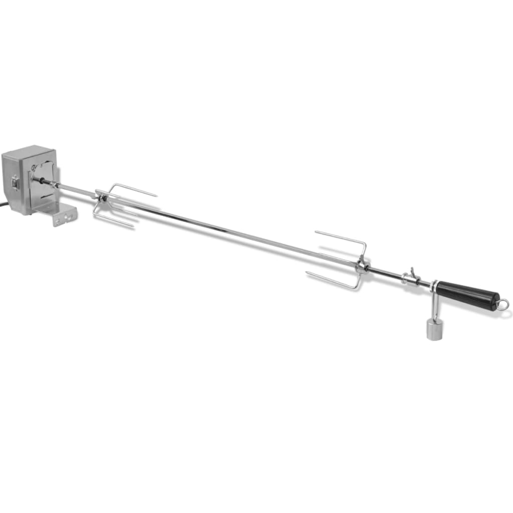VidaXL Grillspieß mit Profimotor, Stahl, 1200 mm