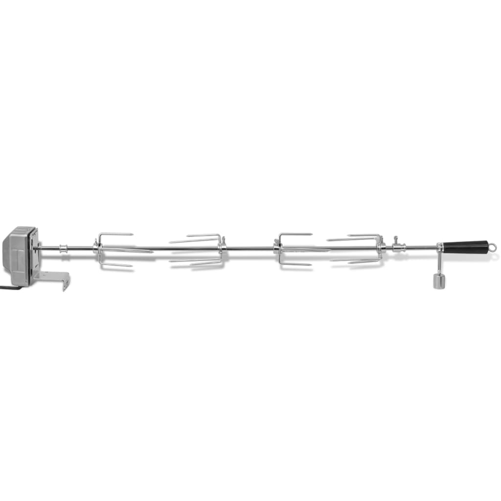 VidaXL Grillspieß mit Motor, Stahl, 1000 mm