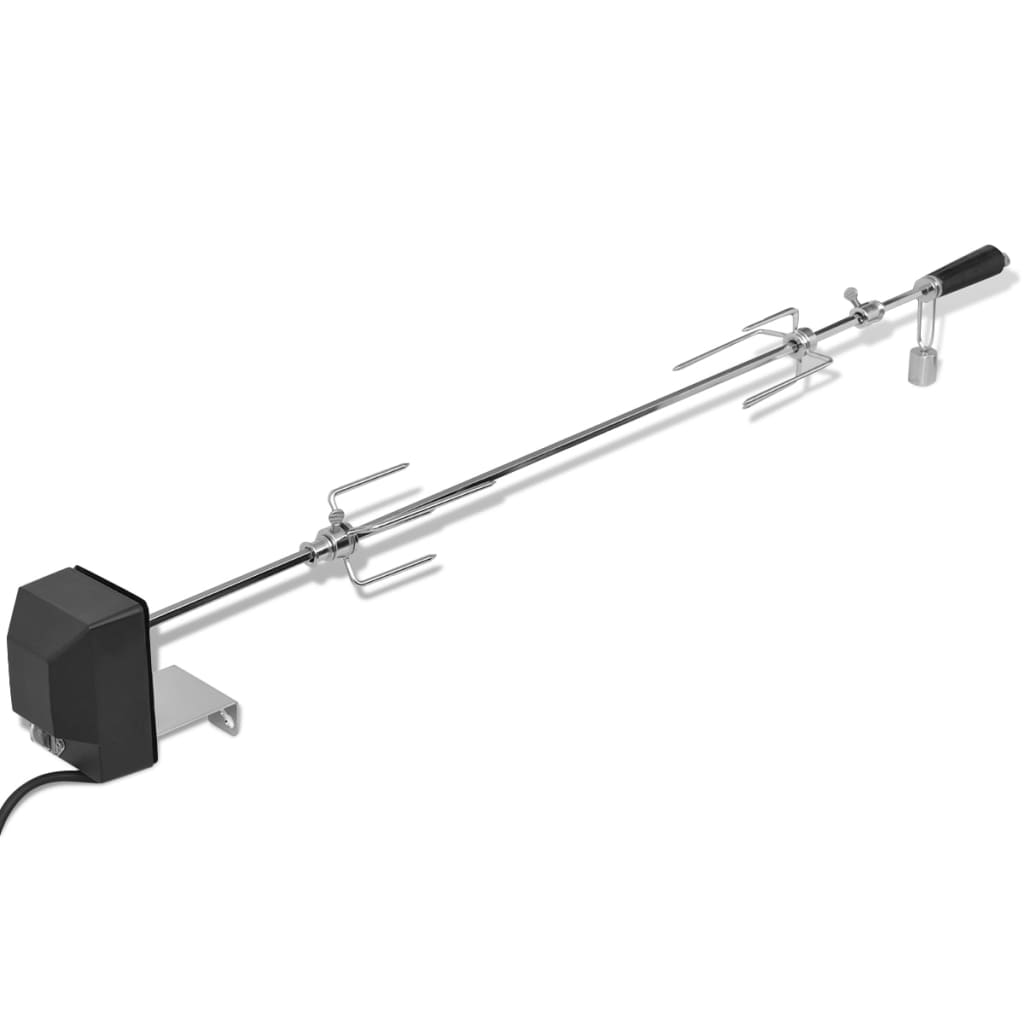 VidaXL Grillspieß mit Motor, Stahl, 1000 mm