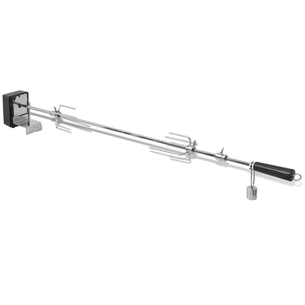 VidaXL Grillspieß mit Motor, Stahl, 1000 mm
