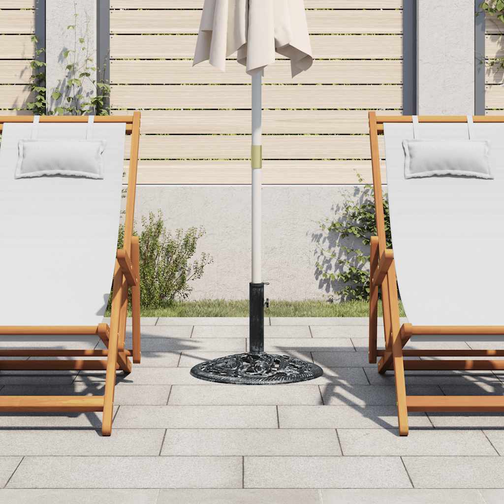 vidaXL Sonnenschirmfuß 12 kg 48 cm Gusseisen