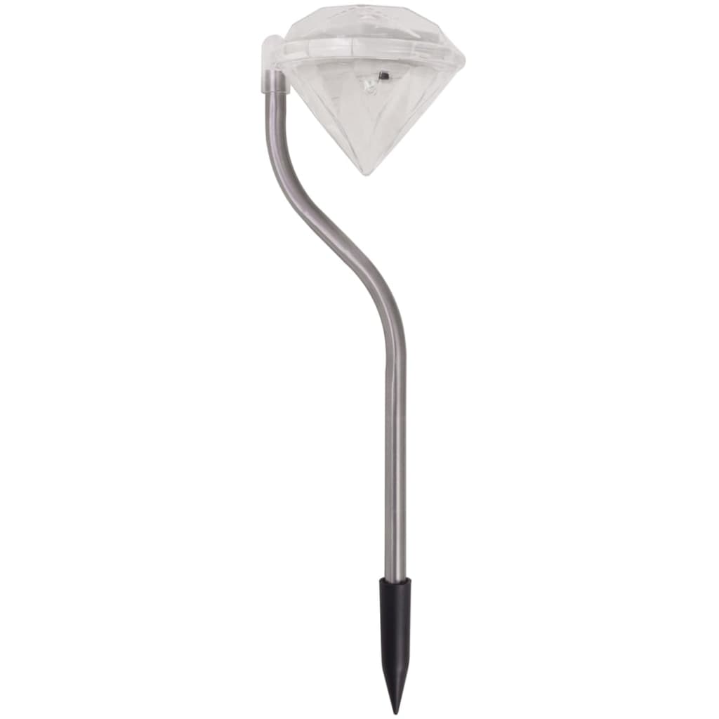 VidaXL Solarbetriebene LED-Gartenleuchte, 6 Stück, 9 x 7,8 x 29,5 cm