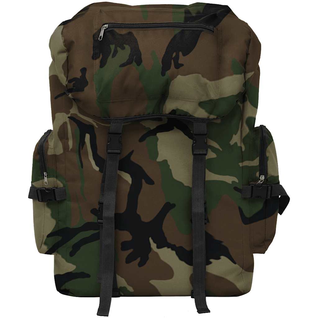 VidaXL Rucksack im Army-Stil, 65 Liter, Tarnmuster