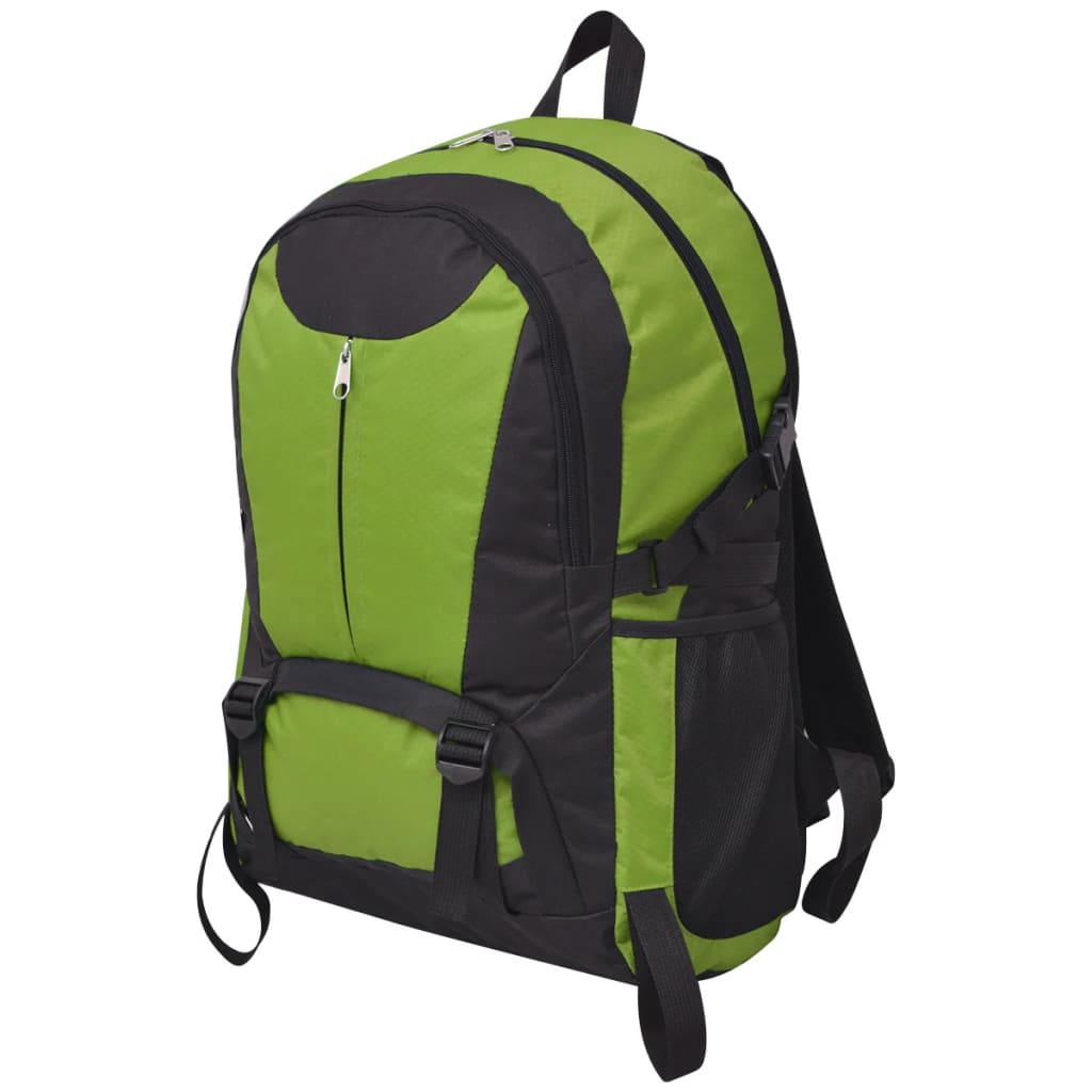 VidaXL Wanderrucksack 40 l Schwarz und Grün