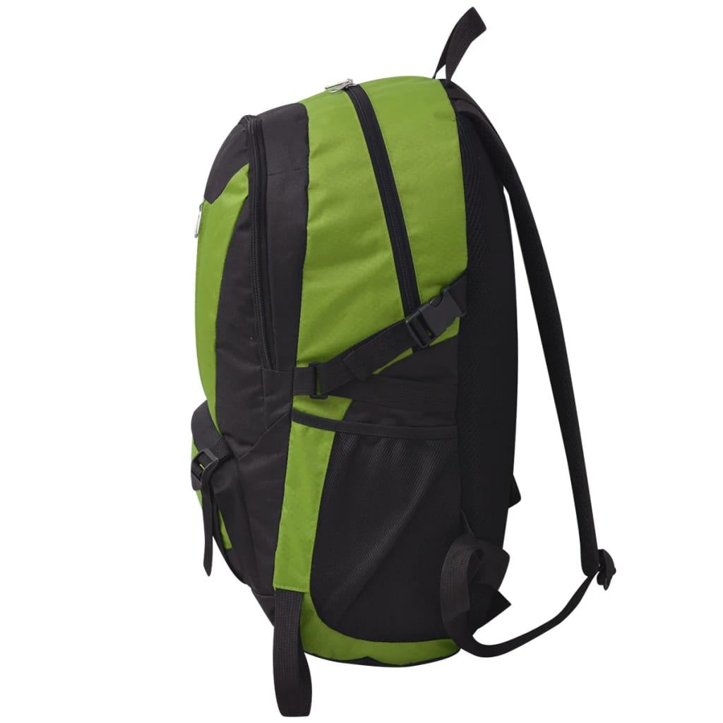 VidaXL Wanderrucksack 40 l Schwarz und Grün
