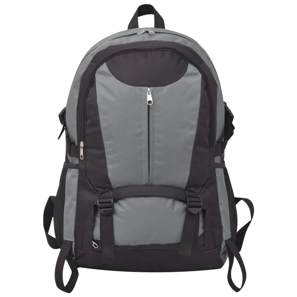 VidaXL Wanderrucksack 40 l Schwarz und Grau