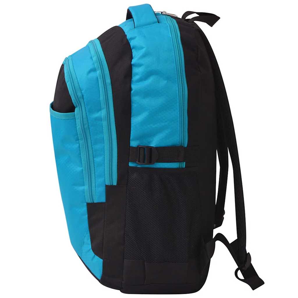 VidaXL Schulrucksack 40 L Schwarz und Blau