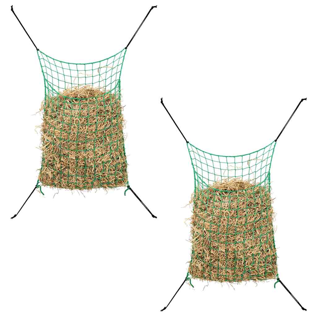 VidaXL Heunetze, 2 Stück, quadratisch, 0,9 x 1,5 m, pp