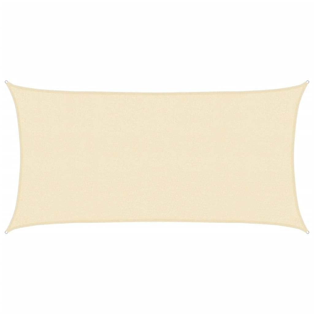VidaXL Sonnenschutz HDPE rechteckig 2x4 m creme