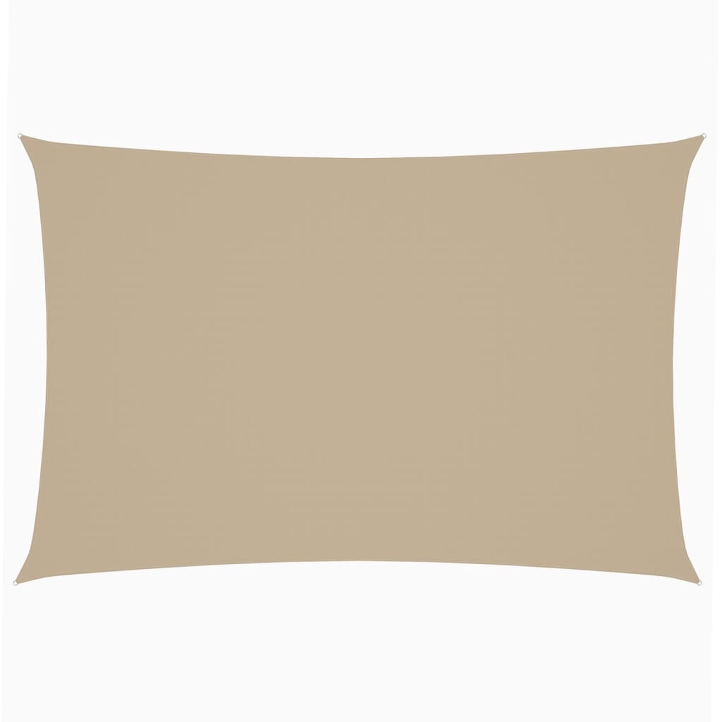 VidaXL Rechteckiger Sonnenschutz 2x4 m Oxford-Gewebe Beige