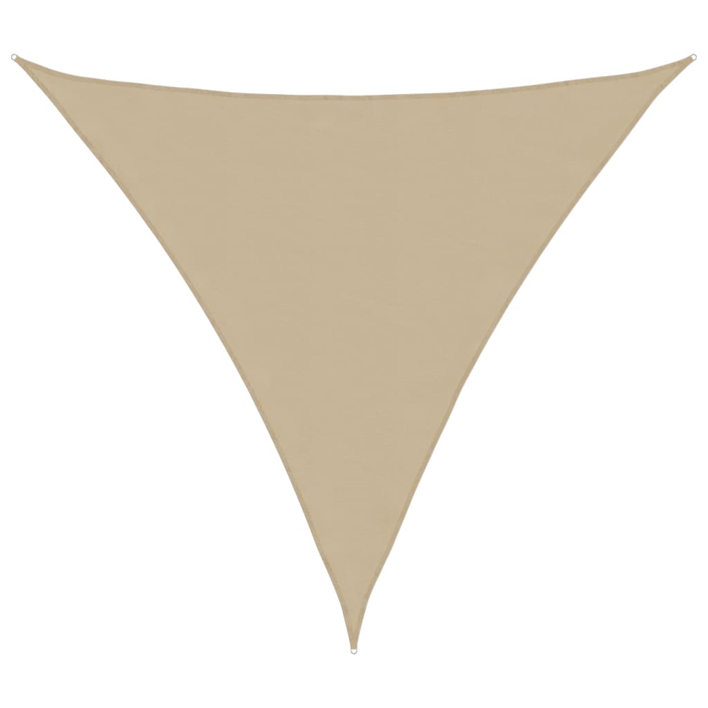 VidaXL Dreieckiger Sonnenschutz 5x5x5 m Oxford-Gewebe Beige