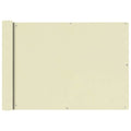 Vidaxl balkonscherm oxford textiel 75x600 cm crème