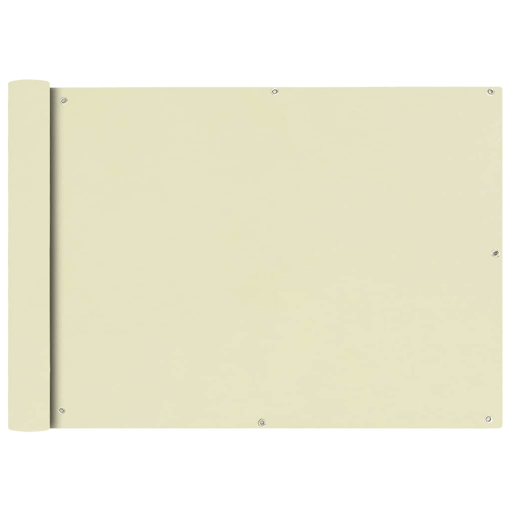 Vidaxl balkonscherm oxford textiel 75x600 cm crème