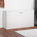Vidaxl schoenen opbergkast 80x24x45 cm wit