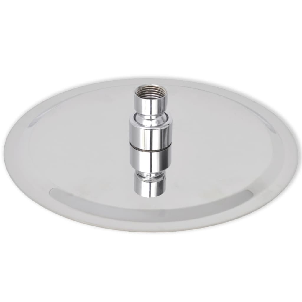 VidaXL Regenduschkopf rund 20 cm Edelstahl