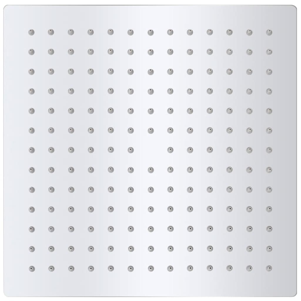 Vidaxl regendouchekop vierkant 25x25 cm roestvrij staal