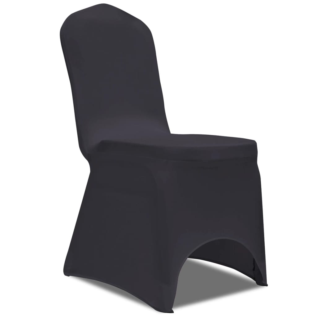 VidaXL Stretch-Stuhlhussen Anthrazit 4-teiliges Set