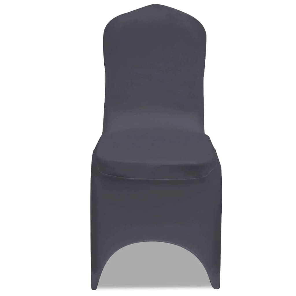 VidaXL Stretch-Stuhlhussen Anthrazit 4-teiliges Set