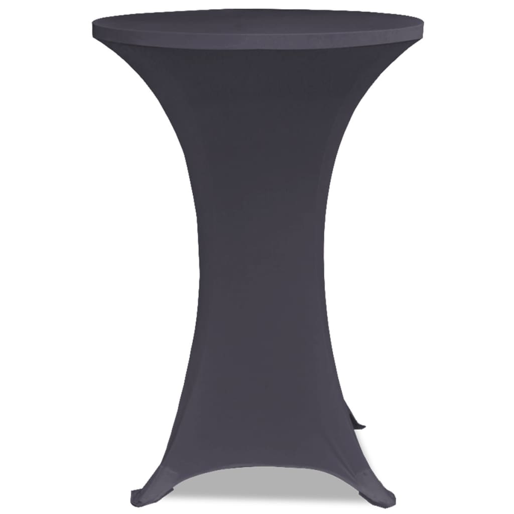 VidaXL Stretch-Stuhlhussen, 2-teilig, 60 cm, Anthrazit