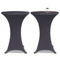 VidaXL Stretch-Stuhlhussen, 2-teilig, 60 cm, Anthrazit