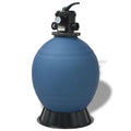 Vidaxl zwembad zandfilter blauw ø 55.9 x 96.5 cm pe