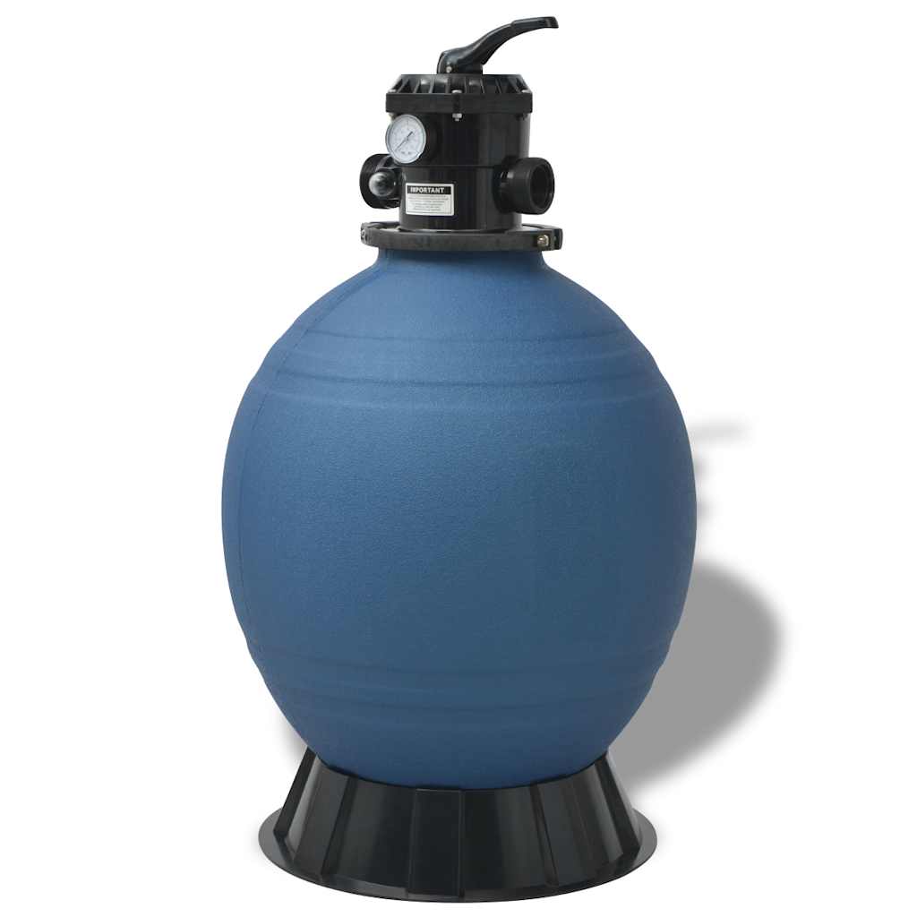 Vidaxl zwembad zandfilter blauw ø 55.9 x 96.5 cm pe