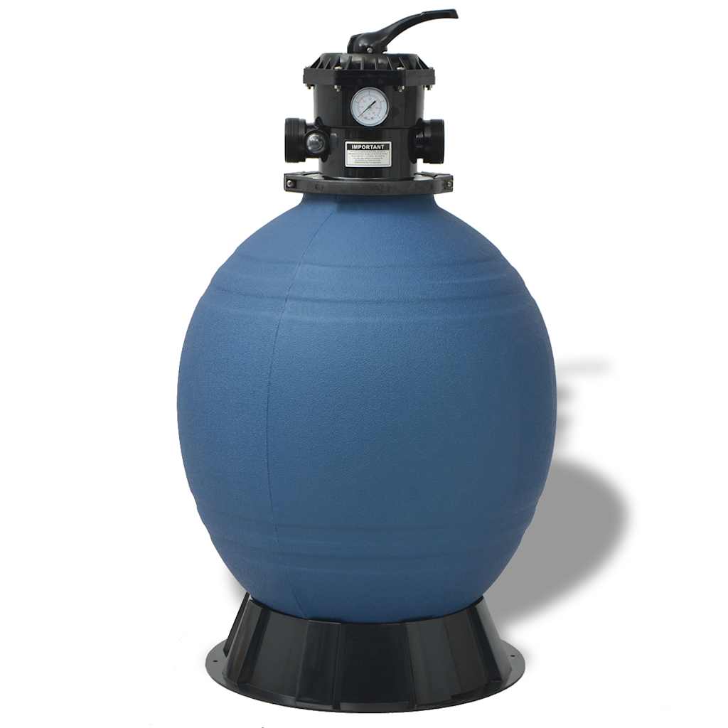 Vidaxl zwembad zandfilter blauw ø 55.9 x 96.5 cm pe