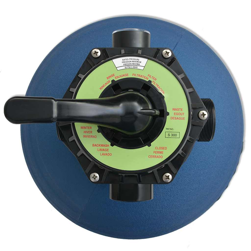 Vidaxl zwembad zandfilter blauw ø 55.9 x 96.5 cm pe