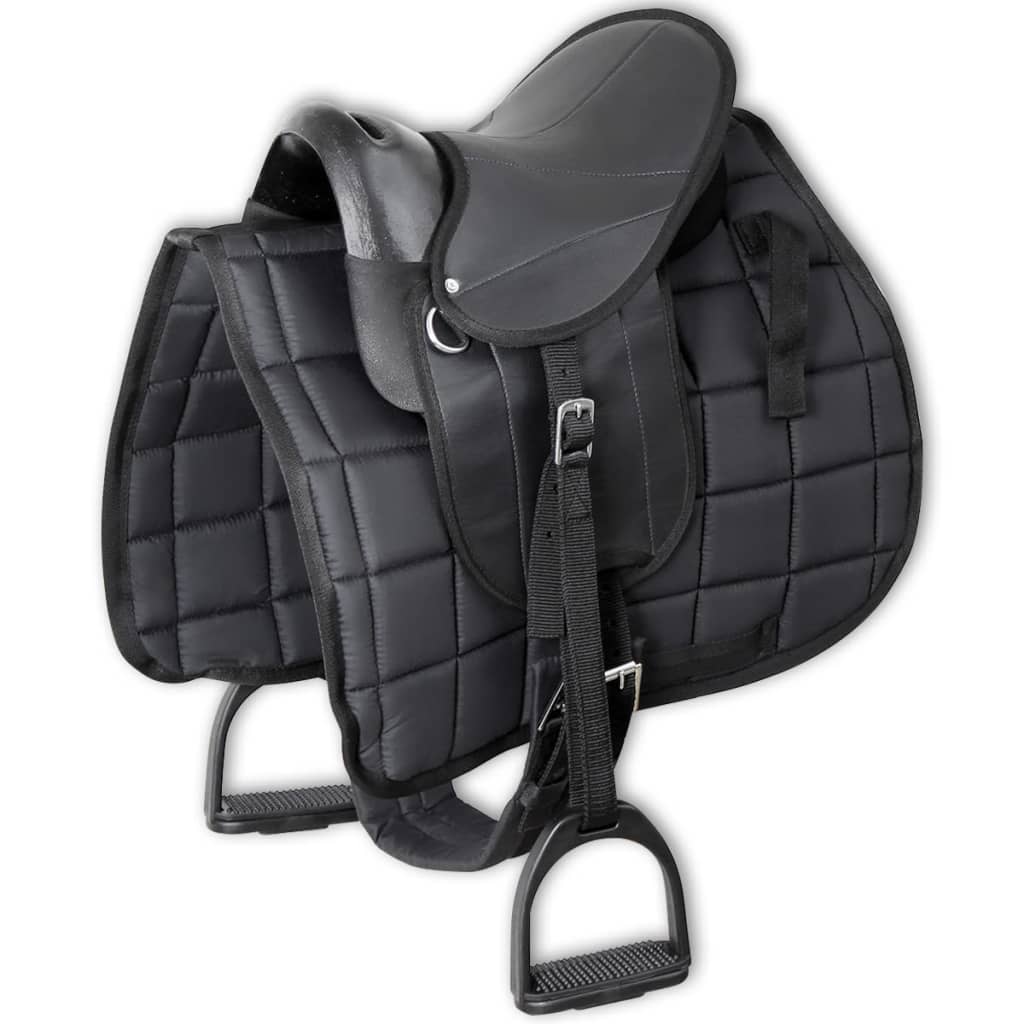 VidaXL Pony-Sattel-Set 10 Schwarz